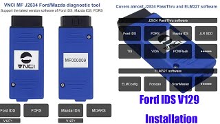 How to Install Ford IDS V129 for VNCI MF J2354 obdii365