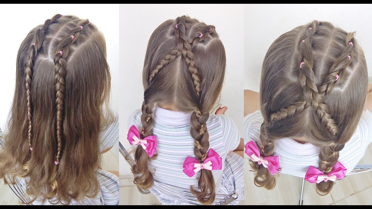 Penteado Infantil com Amarradinhos e Tranças para escola - thptnganamst.edu.vn