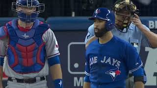 Jose Bautista hammers go ahead three run shot in ALDS Game 5, delivers epic bat flip