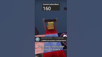 For Every Sub, I place 1 Block