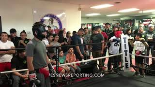 SICK Talent!! National Champion Sparring At Fernando Vargas Gym - EsNews boxing