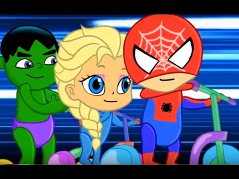 ELSA, SPIDERMAN Y HULK ¡QUÉ DIVERTIDO! Dibujos Animados para niños y  bebés!!! ?dibusYmas - YouTube