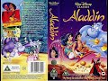 Walt Disney Aladdin 1992 Trailer VHS 1994 UK