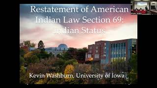 WLR Symposium 2021: Indian Country Criminal Jurisdiction in the Restatement of American Indians