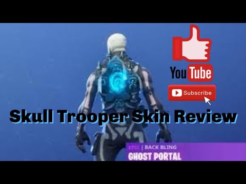 Skull Trooper Skin Review + How Is The Ghost Portal BackBling Reactive?
