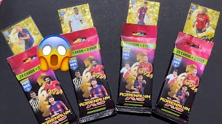 Négy Fat Pack Panini FIFA 365 2024 Adrenalyn  XL Football cards opening Mometum