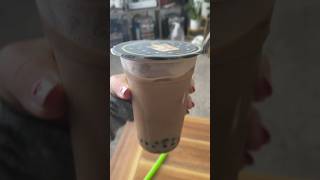 My first time trying boba! Didn’t love it… #boba #bobapearl #bubbletea