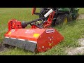 NEVER BEFORE SEEN!!  Offset Flail on Sub Compact Tractor