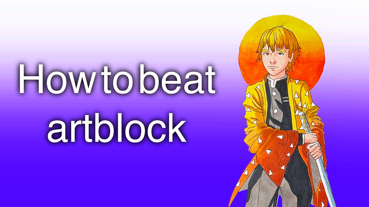 How to beat artblock| Confidence tips for artists. Timelapse.