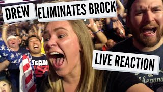 DREW MCINTYRE ELIMINATES BROCK LESNAR LIVE REACTION