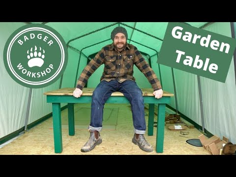 Making A Garden Table