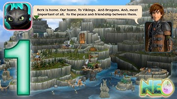 Dragons Rise Of Berk: Gameplay Walkthrough Part 1 - My First Dragons (iOS, Android)