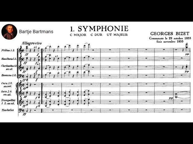 Bizet - Symphonie en ut M: 3ème et 4ème mvts : Orch Symph Bamberg / G.Prêtre