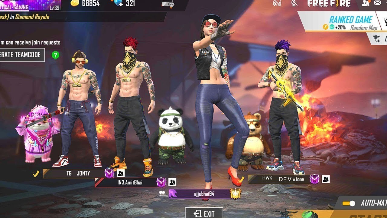 Free Fire Live - DJ Alok & 100💎 - Ajju Bhai #totalgaming # ...