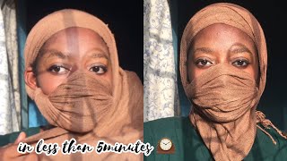 HOW TO: DIY FACE MASK | NO SEW | YOU ONLY NEED A SCARF