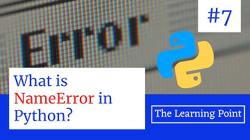 #7 - What is Name Error in Python? | Python Tutorial in Hindi | The Learning Point