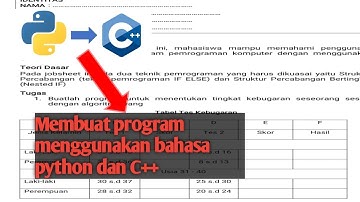 Membuat program tes kebugaran menggunakan bahasa python dan c++