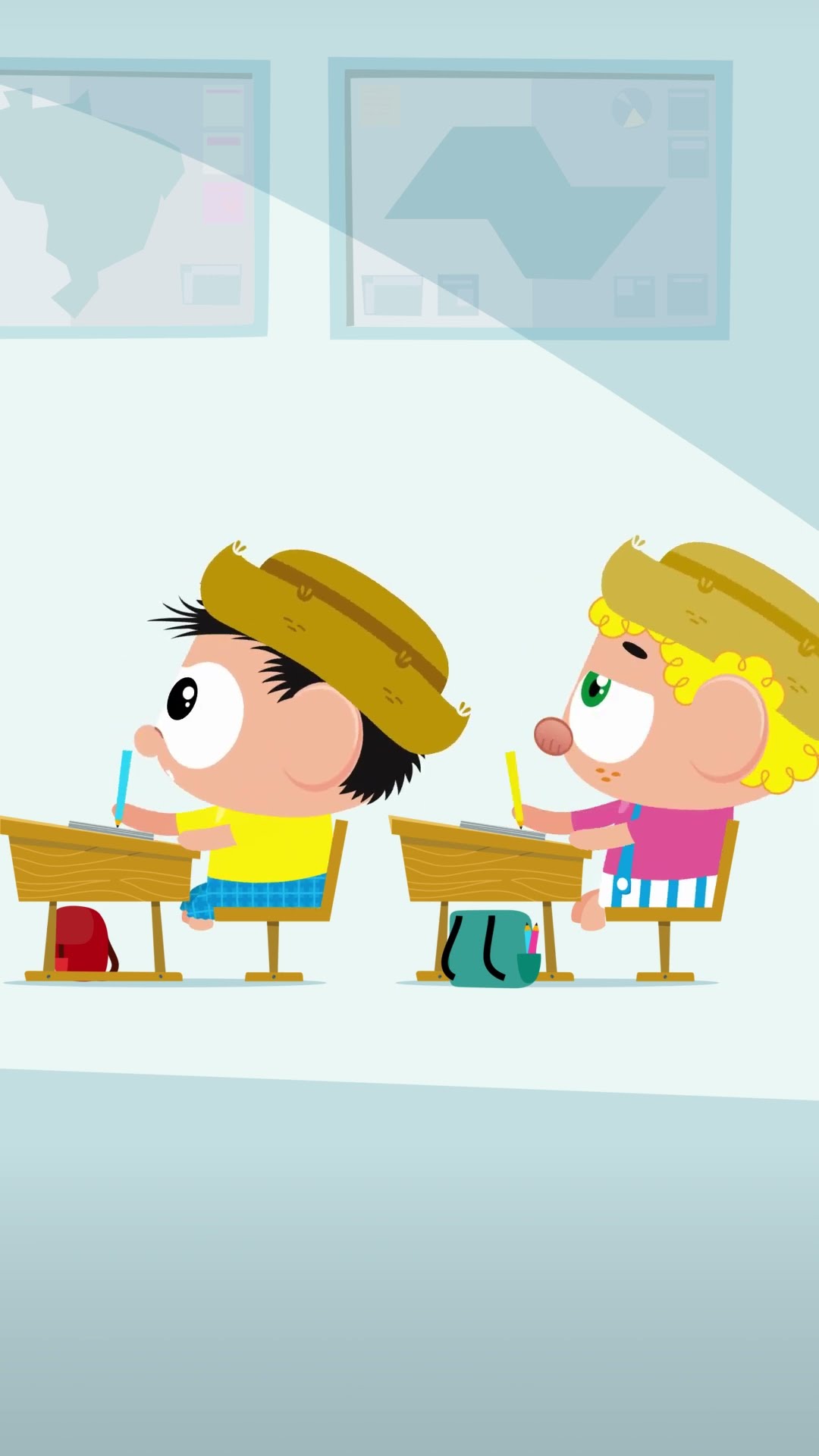 Every trio has a good student, a troublemaker, and a sleepyhead! ? #MonicaToy #shorts