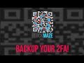 Backup your 2FA codes (Luno)