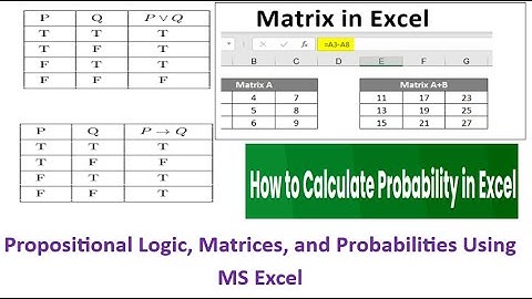 MSS Q2 Propositional Logic, Probabilities, & Matrices