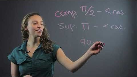 How to Find Complement & Supplement in Radians