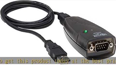 Tripp Lite Keyspan High-Speed USB to Serial Adapter, PC & Mac, USB-A to DB9 RS232 Male, 3 Foot / 0.