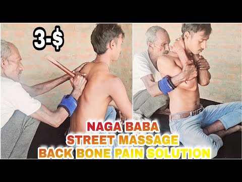 Indian Barber,Naga Baba Special & Good young Boy Massage,Cracking And Body Alignment Very Satisfing