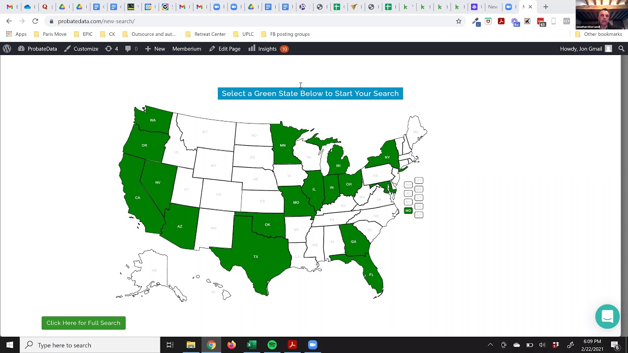 ProbateData PowerGym Feb 22 2020 - Historical Prospecting and Core Logic