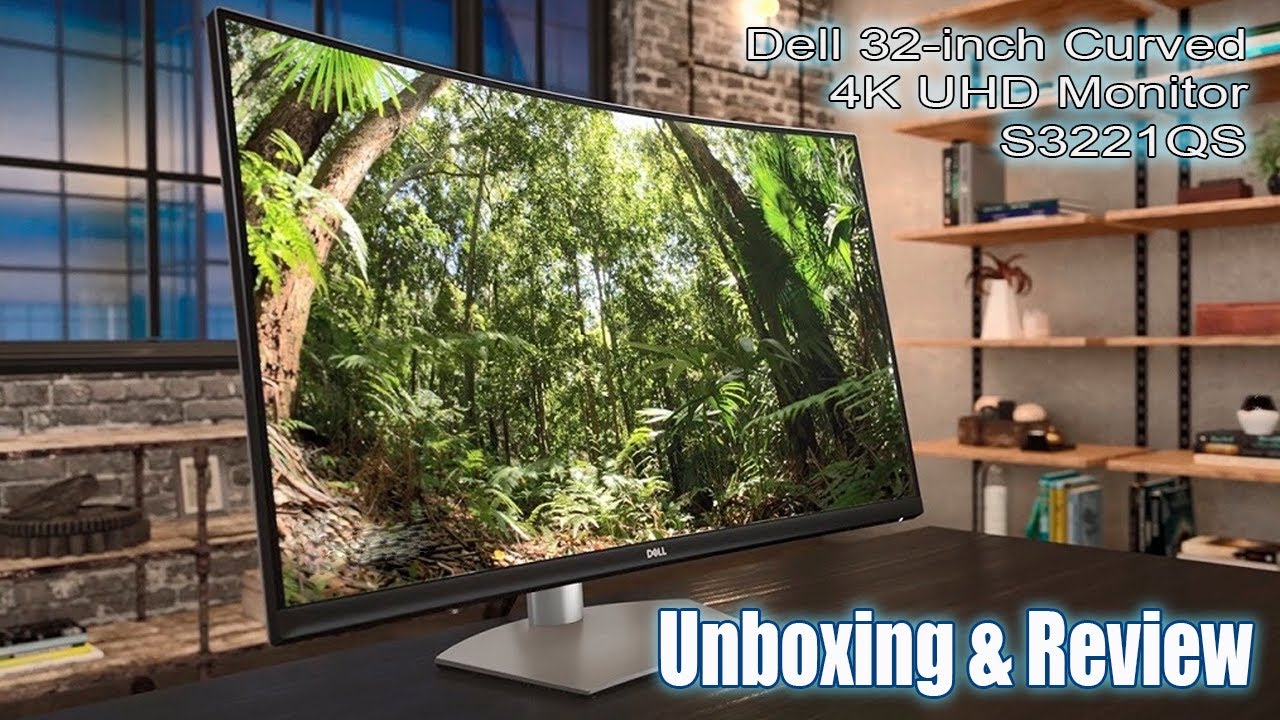 Dell 32-inch S3221QS Curved 4K UHD | Unboxing and Review - YouTube