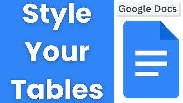 How to Format Table Borders in Google Docs