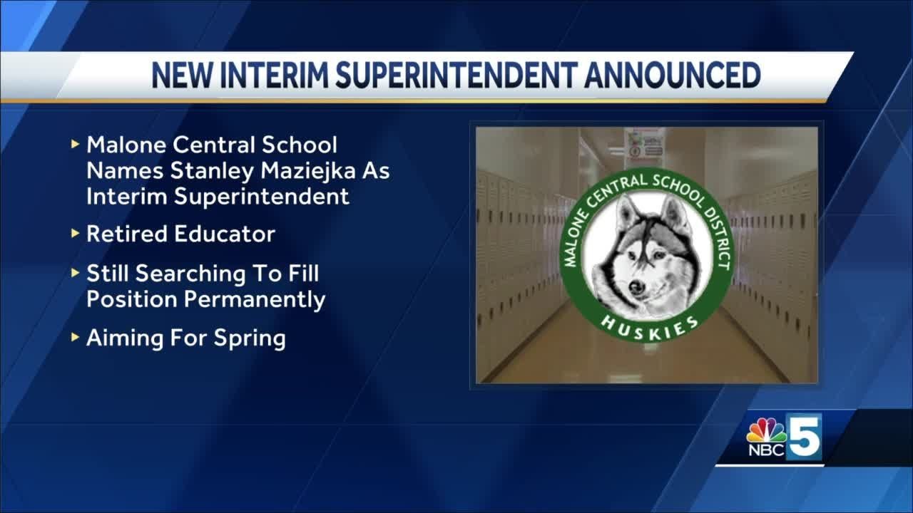 Malone Central School District announces interim superintendent - YouTube