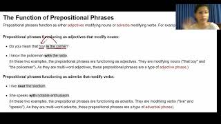 Unit 7: Prepositional Phrases