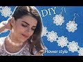 DIY: beaded wedding choker flower ✿ style jewelry / Свадебный набор из бисера в цветочном стиле