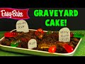 Easy Bake Oven Halloween Graveyard Chocolate Cake with Worms