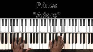 Miniatura de vídeo de "Prince "Adore" Piano Tutorial"