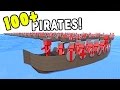 100 PIRATE SHIPS FIGHT TO THE DEATH! - Ancient Warfare 2 *UPDATE*