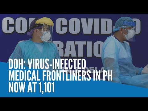 DOH: Virus-infected medical frontliners in PH now at 1,101