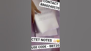 CTET NOTES for Level 1 & 2 (English Medium & Hindi Medium) Contact - 8860240570 (WhatsApp)