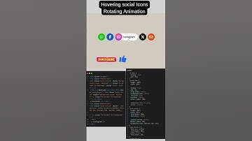 Create Rotating Social Media Icons #html #css #socialmedia #shorts