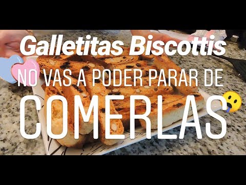 GALLETITAS BISCOTTI con Almendras! - Crocantes y RIQUISIMAS!! Super FÁCILES!