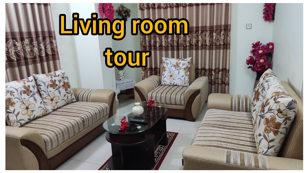 Living Room Tour Bangladeshi Small Drawing room Organization 2022