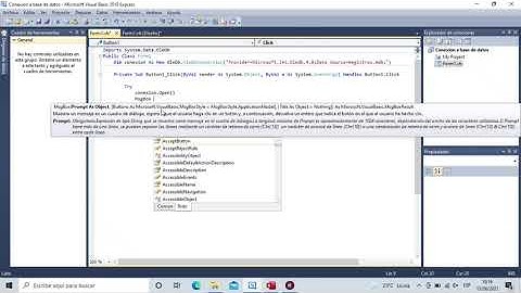 Cómo conectar una base de datos Access a Visual Basic .NET 2010