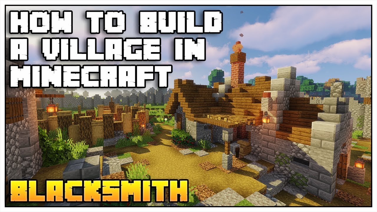 How to Build a Village in Minecraft 23.2323 [Part 23: BLACKSMITH TUTORIAL]