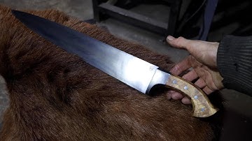 Making a Vimose seax knife/sword, part 4 making the handle