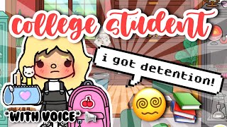 The College Student 😵‍💫📚 || *WITH VOICE* 📢 (❌ NOT MINE) || Toca Boca Roleplay || Tiktok Roleplay