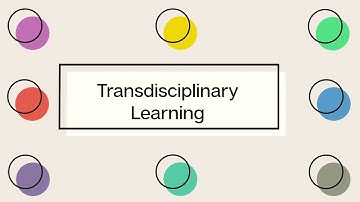 What is transdisciplinary learning?