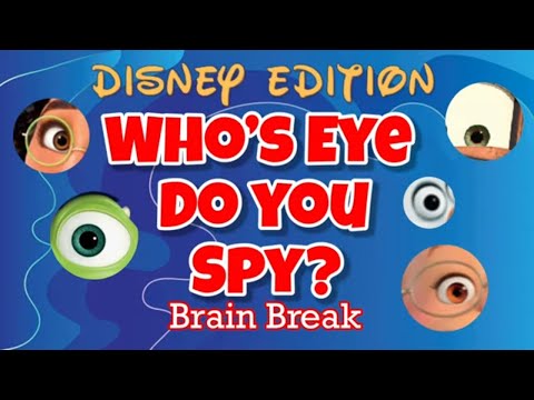Who&rsquo;s Eye Do You Spy Disney Edition Brain Break/Movement Activity