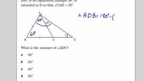 Angles in a Triangle EQAO