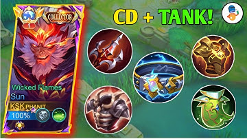 GLOBAL SUN TANK VS ARGUS EXP BEST BUILD TANK (MOBILE LEGENDS)