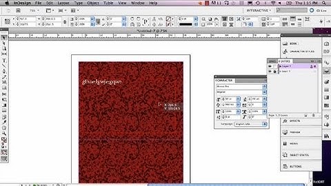 Setting a Background in Indesign : InDesign Tutorials